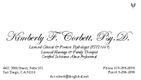 Logo for Kimberly Corbett, Psy.D., M.F.T.